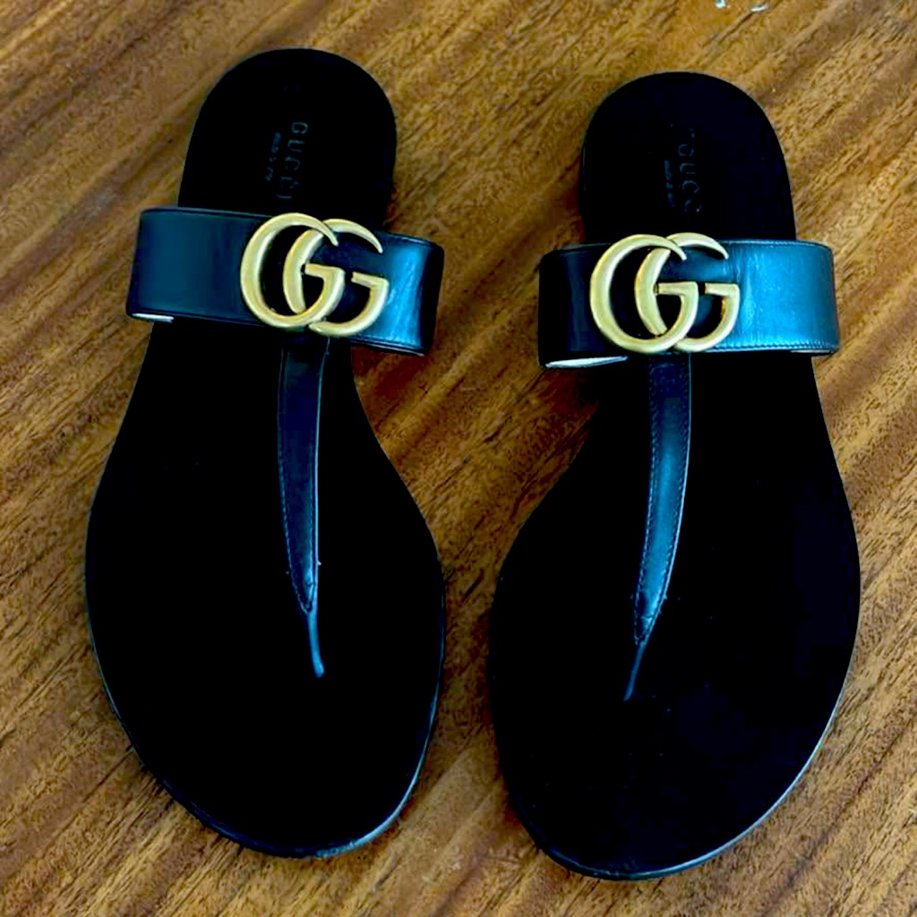 Authentic Gucci Thong Sandals. Size 39.5 Fits Perfectly 8.5 To 9 9/10 Condition